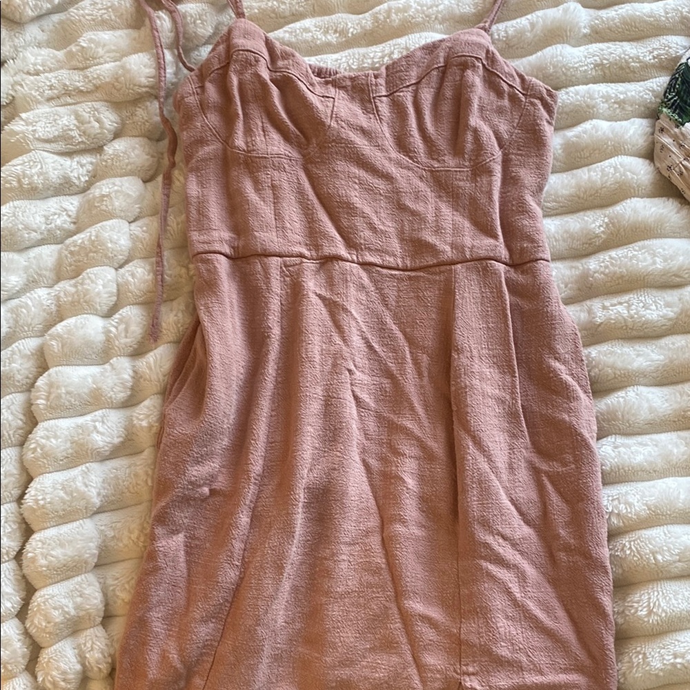 Aeropostale Pink Smocked Dress